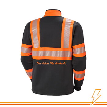 Elinstallera Zip Sweatshirt HH - Varsel ink. tryck