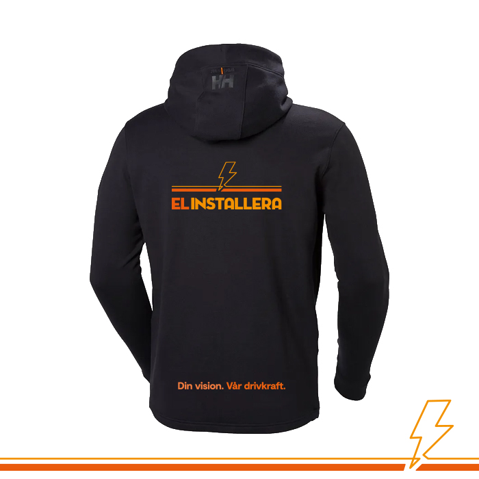 Elinstallera Zip Hood Chelsea Evo - Svart Ink. tryck - 2