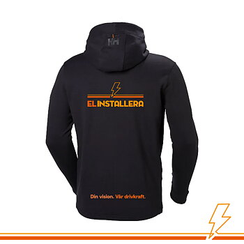 Elinstallera Zip Hood Chelsea Evo - Svart Ink. tryck