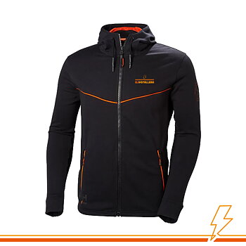 Elinstallera Zip Hood Chelsea Evo - Svart Ink. tryck
