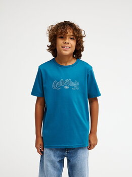 Quiksilver t-shirt jr Dang blue coral