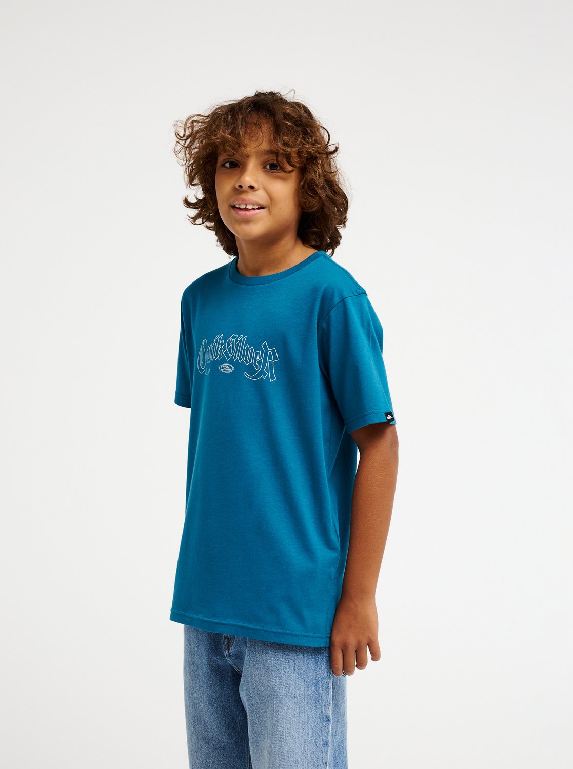 Quiksilver t-shirt jr Dang blue coral - 6