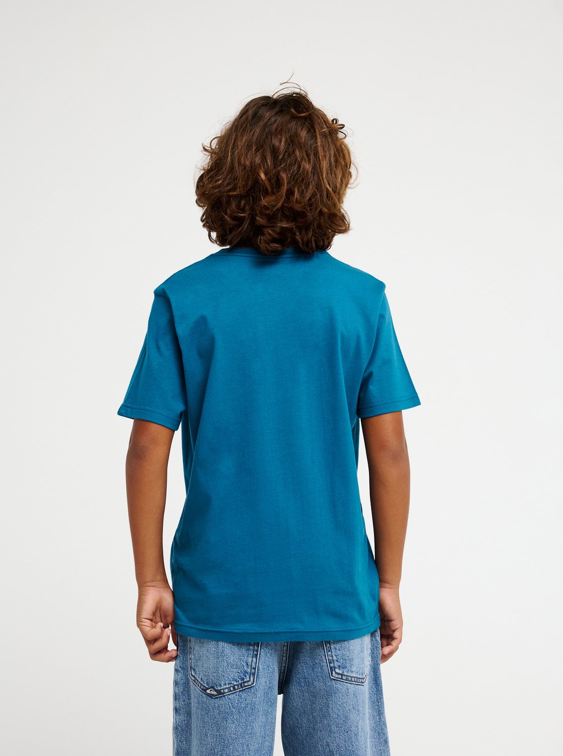 Quiksilver t-shirt jr Dang blue coral - 2
