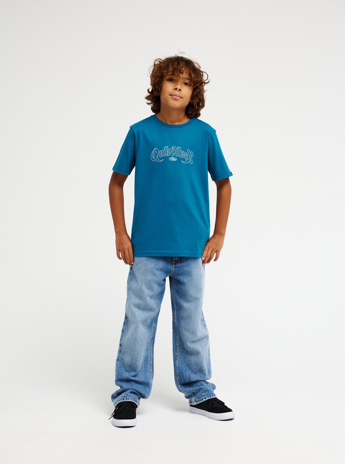 Quiksilver t-shirt jr Dang blue coral - 4