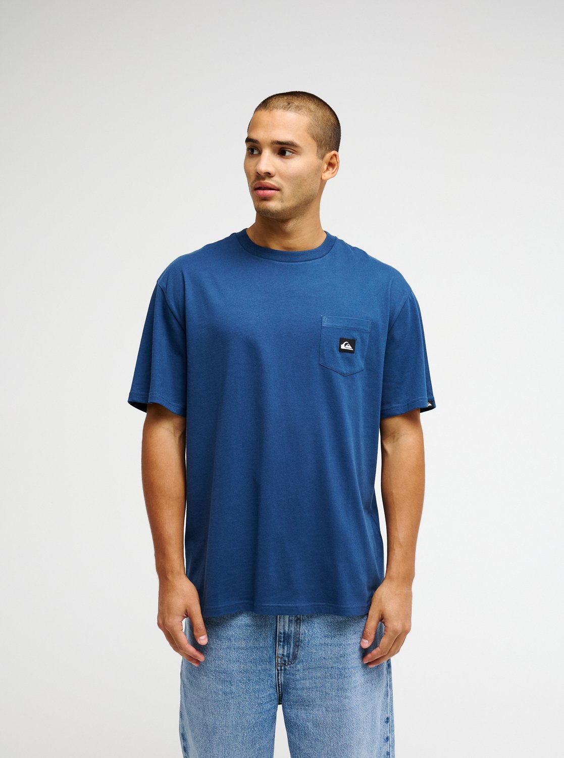Quiksilver t-shirt Salt water pocket dark denim