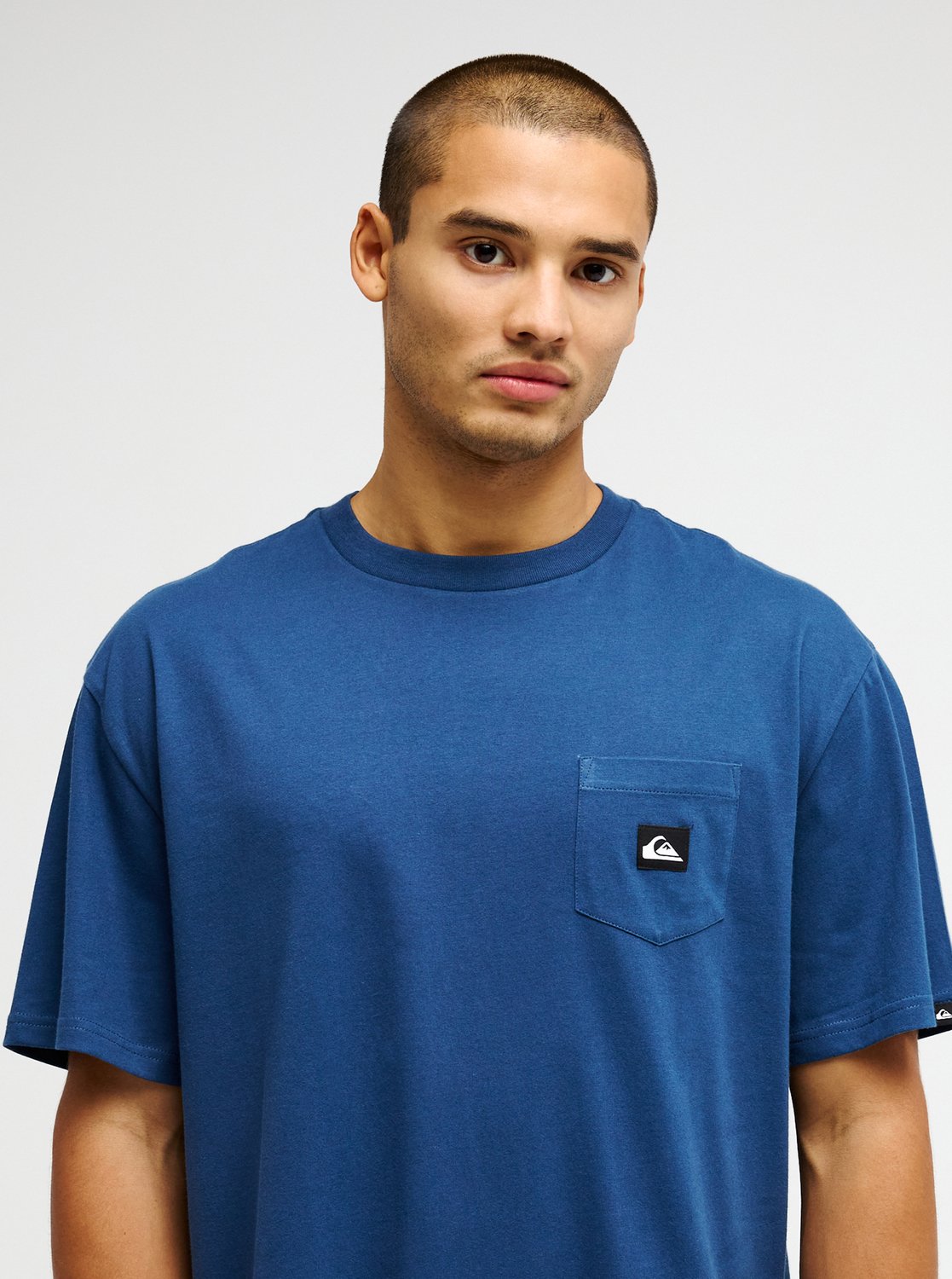 Quiksilver t-shirt Salt water pocket dark denim - 5