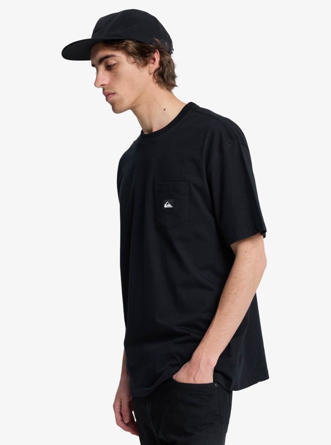 Quiksilver t-shirt Salt water pocket black