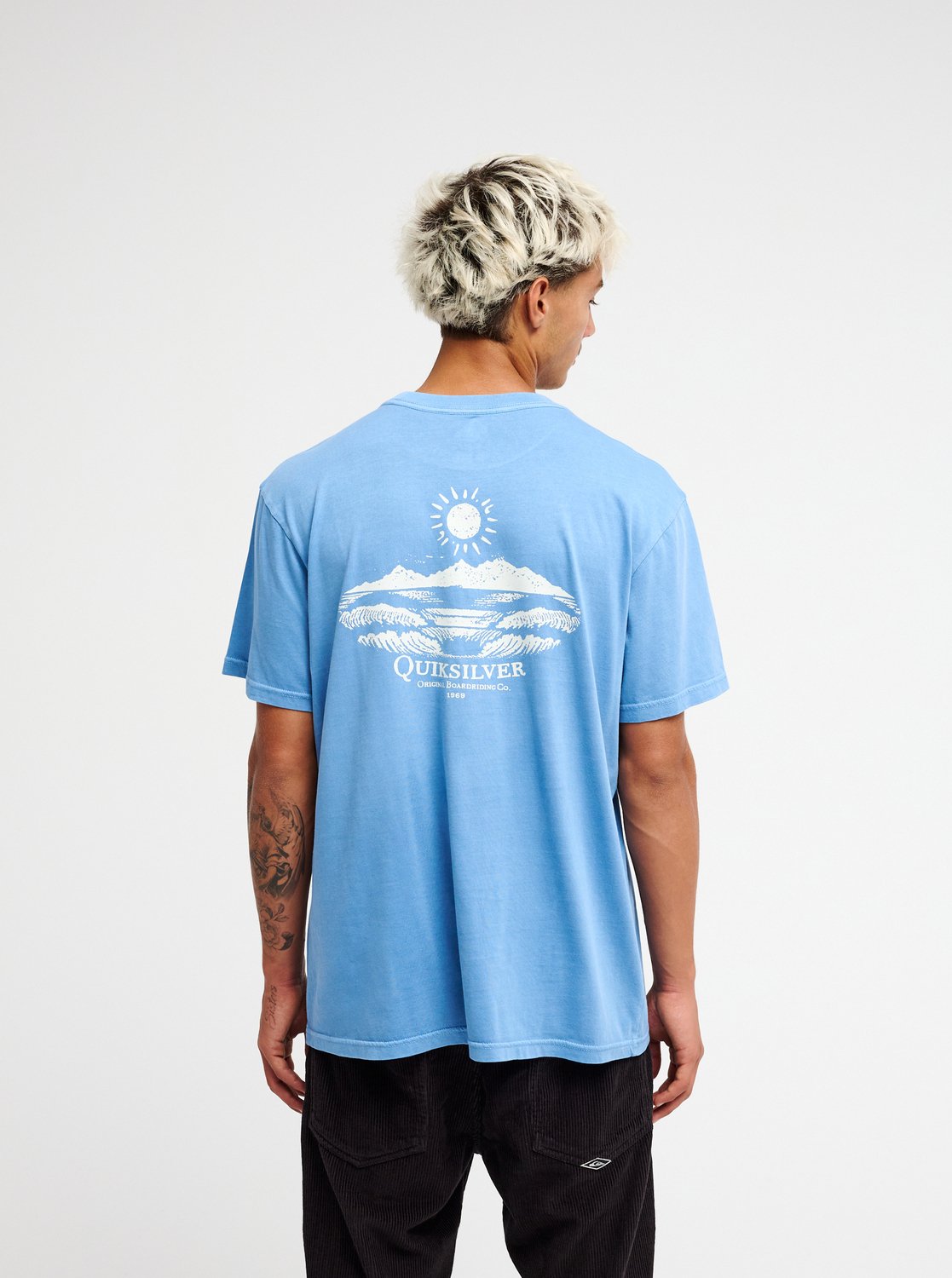Quiksilver t-shirt Evo neon blue - 2