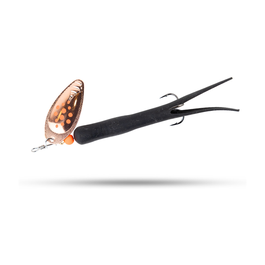 Armada salmon tube spinner 24g är en spinnare för lax som passar fiske i älvar och åar. Bra spinnare för älvkarleby och bergeforsen