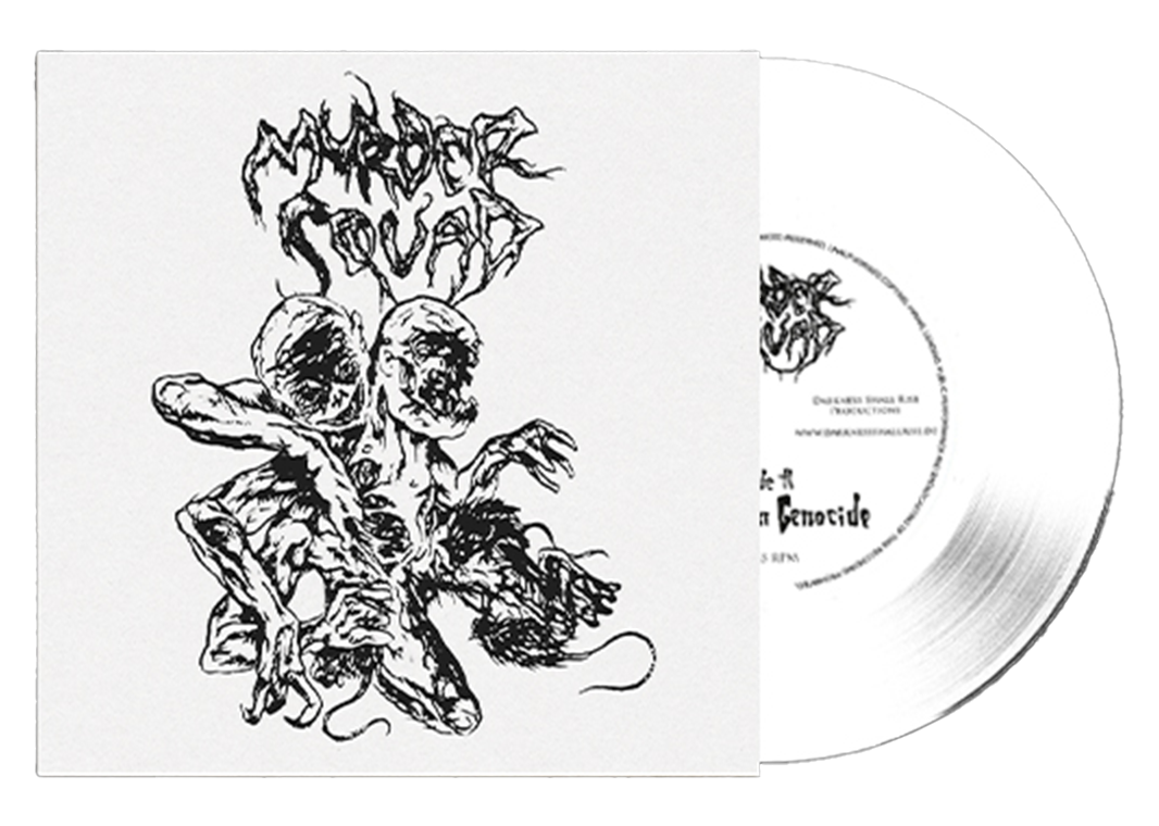 MURDER SQUAD - Human Genocide / Blackness Within (WHITE) 7" (PRE-ORDER)