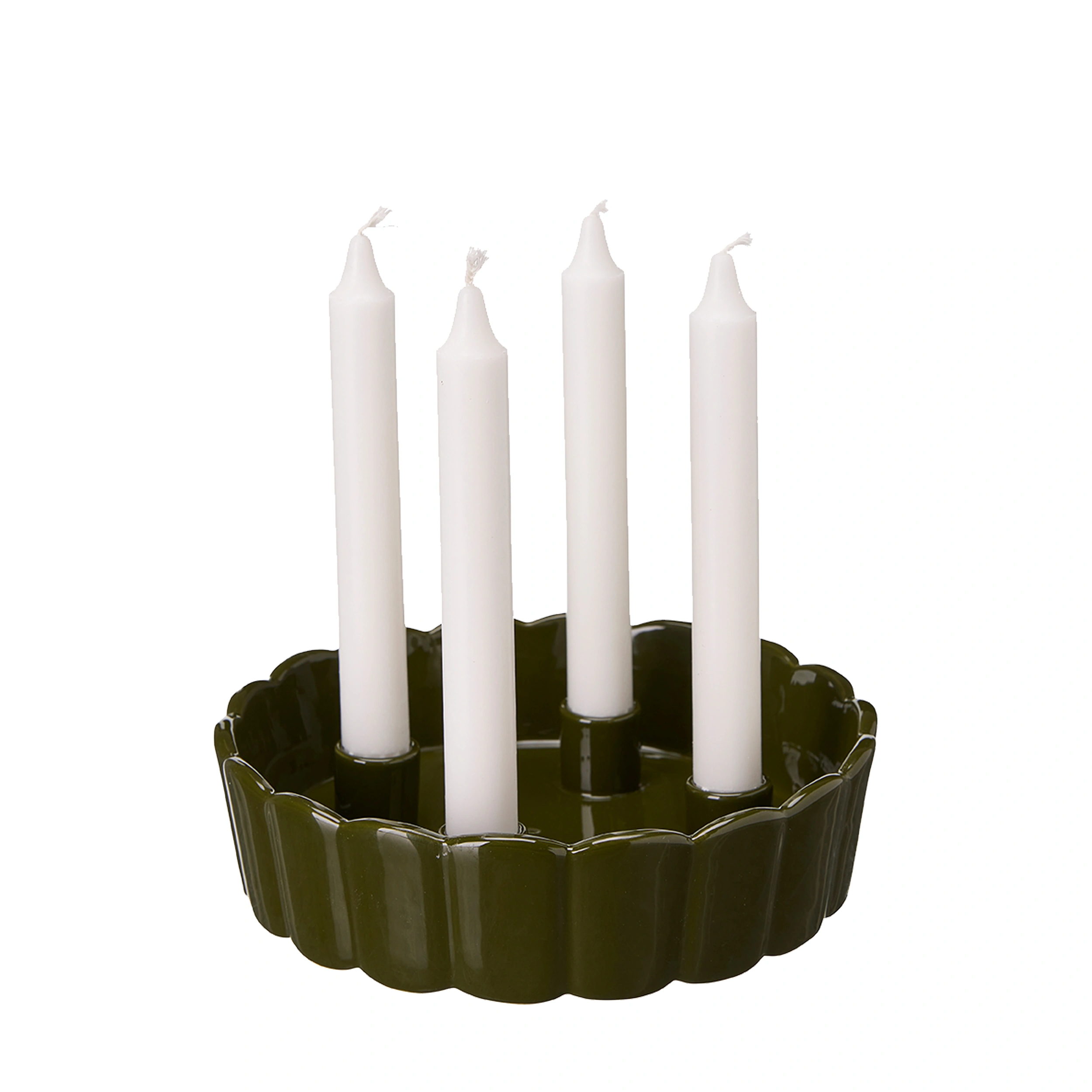 Advent Candle holder Green Ø22 cm - 2