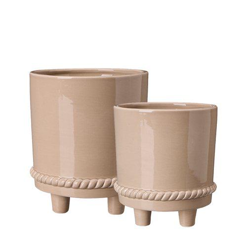 Krukor med fötter - Beige - 2-pack - 3