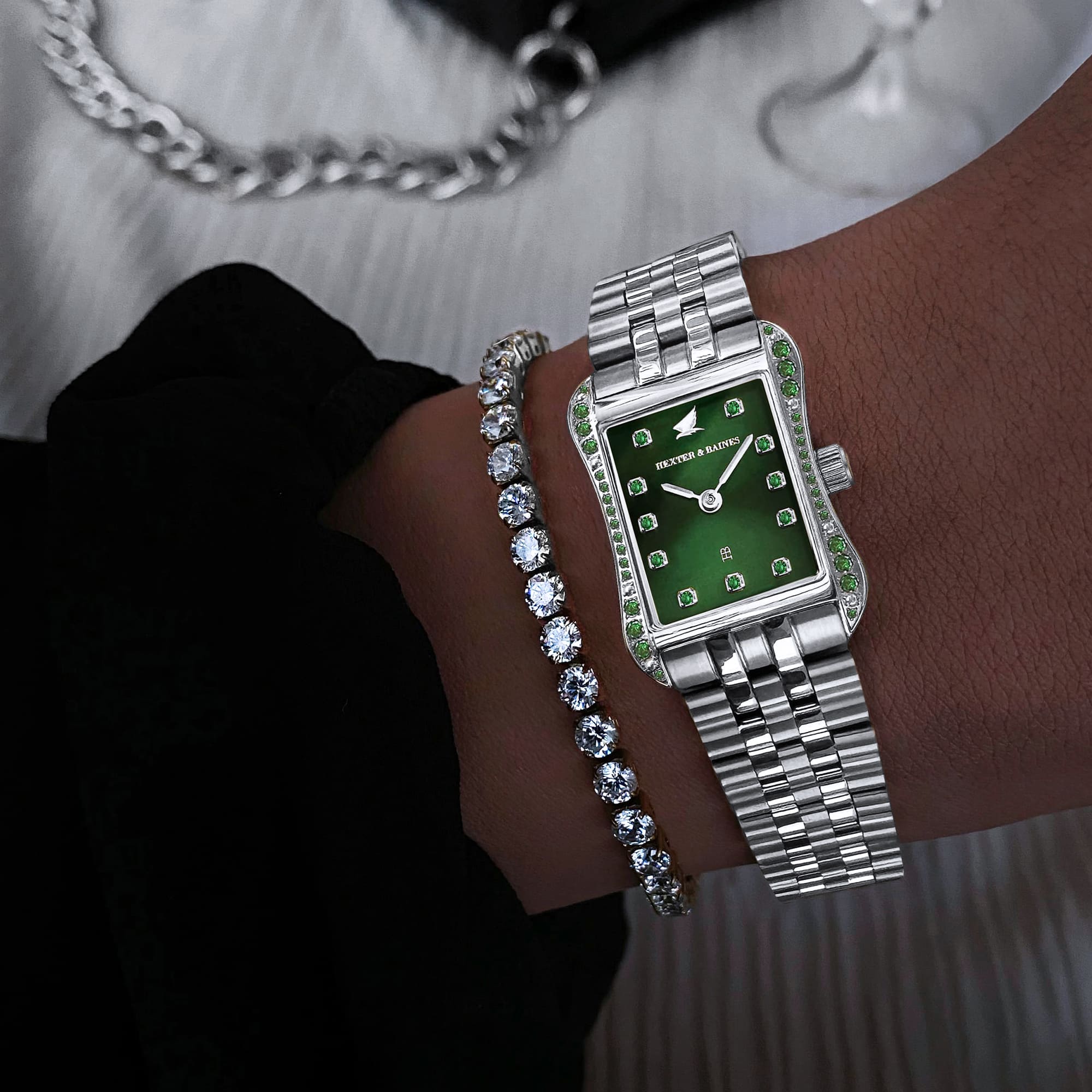 H&B Cronvas, Emerald & Silver - 3