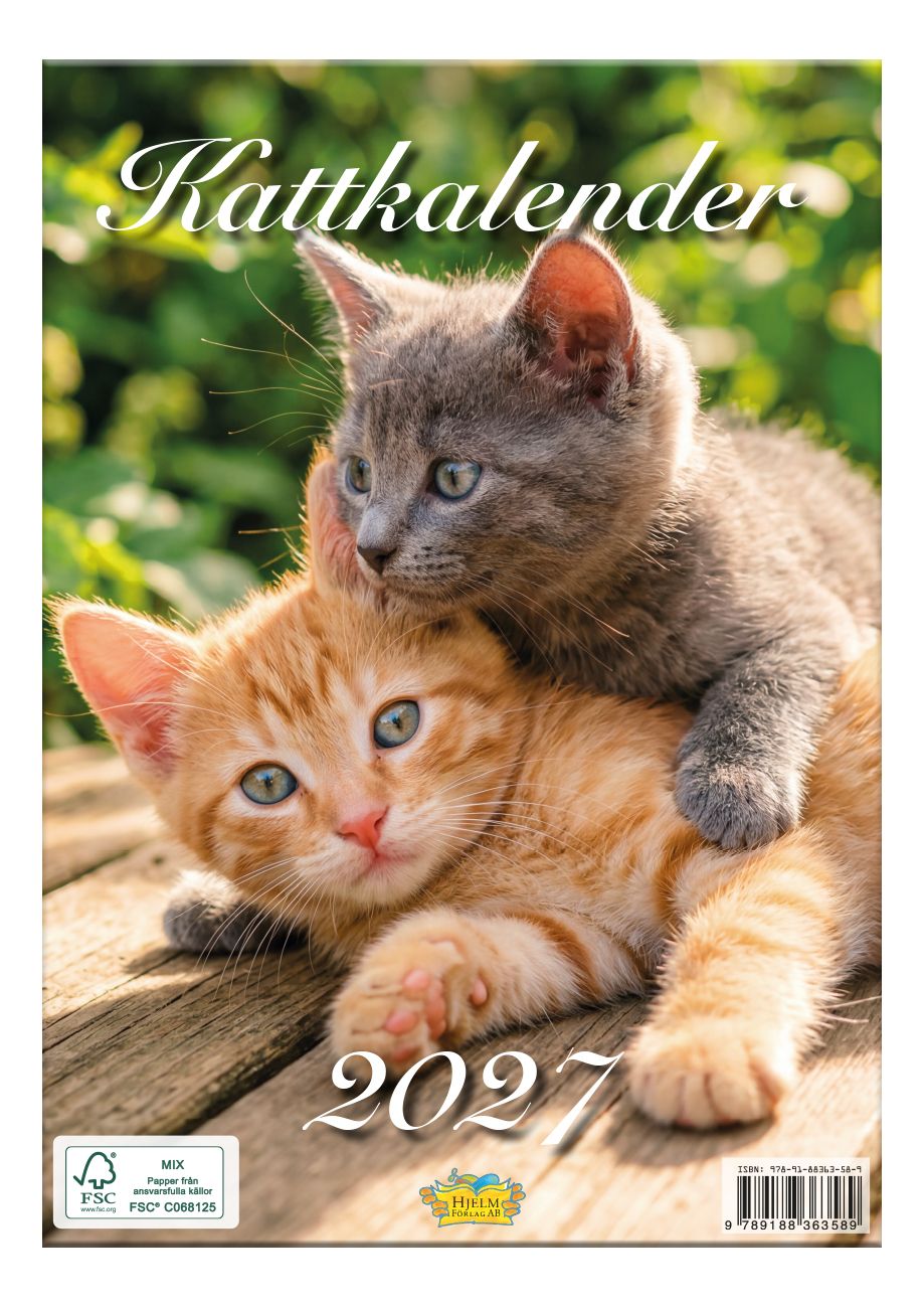 Kattkalender 2027 - 2