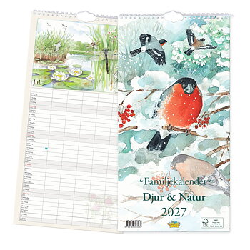 Familjekalender 2027 - Djur & Natur
