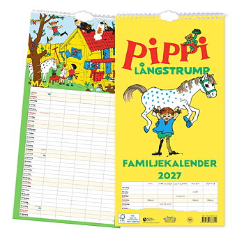 Familjekalender 2027 - Pippi Långstrump