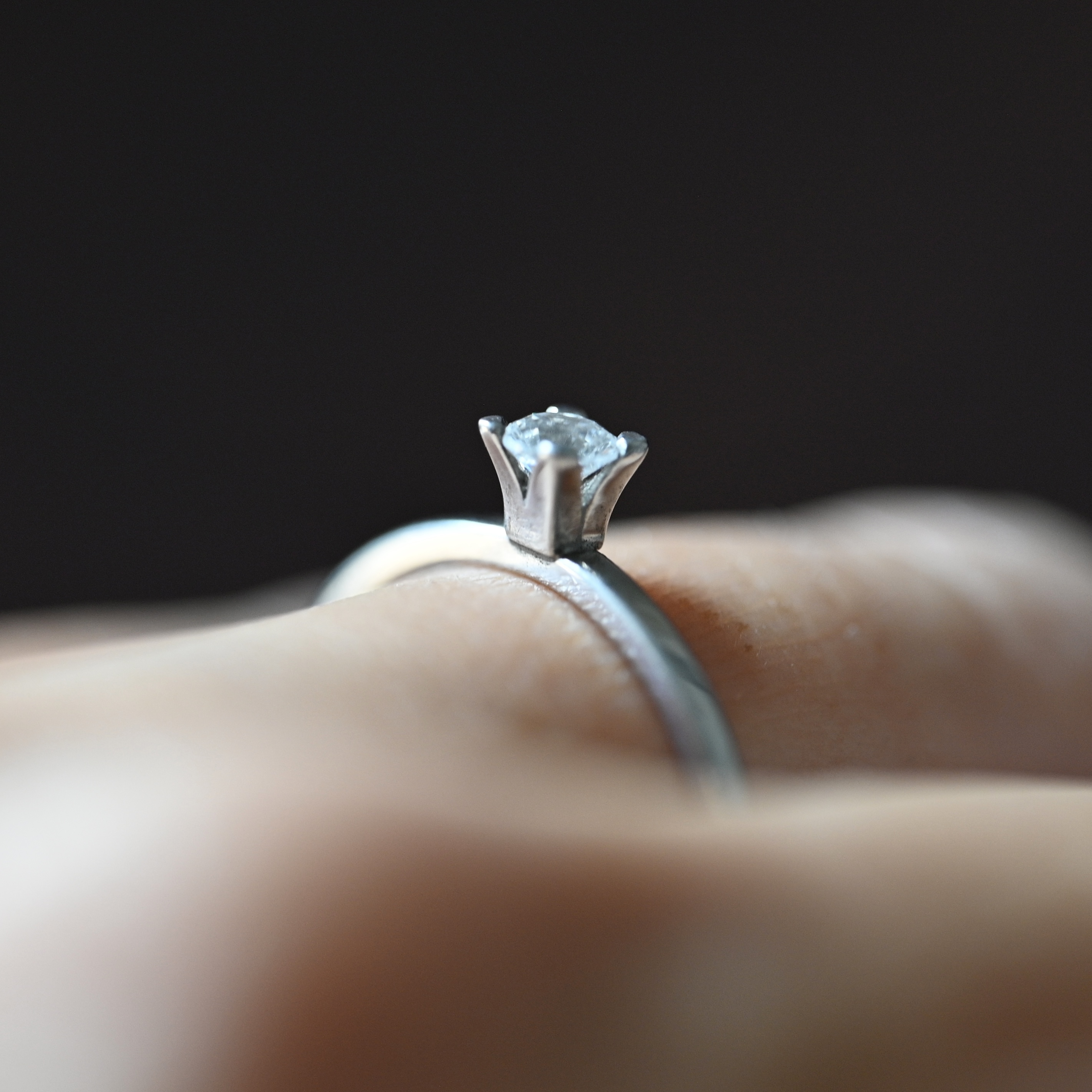 Ring solitär diamant 0,15 ct vitguld 18 karat 