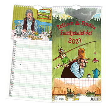 Familjekalender 2027 - Pettson och Findus