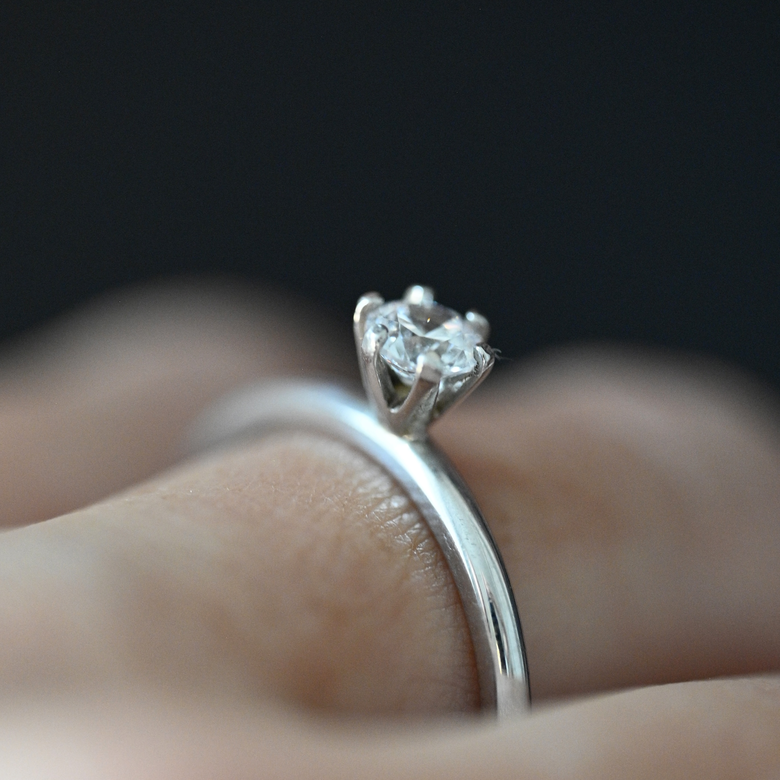 Ring solitär diamant 0,30 ct vitguld 18 karat 