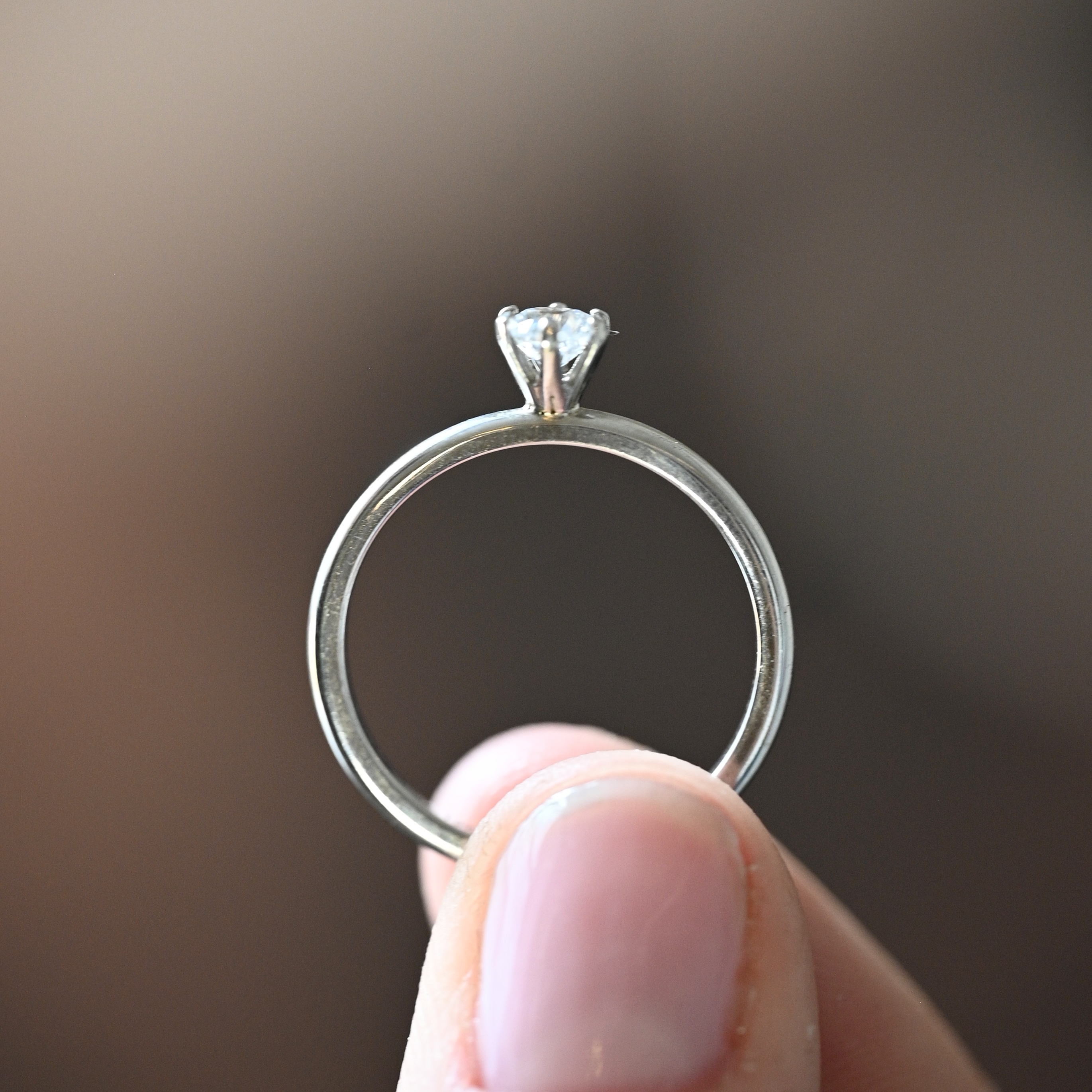 Ring solitär diamant 0,30 ct vitguld 18 karat 