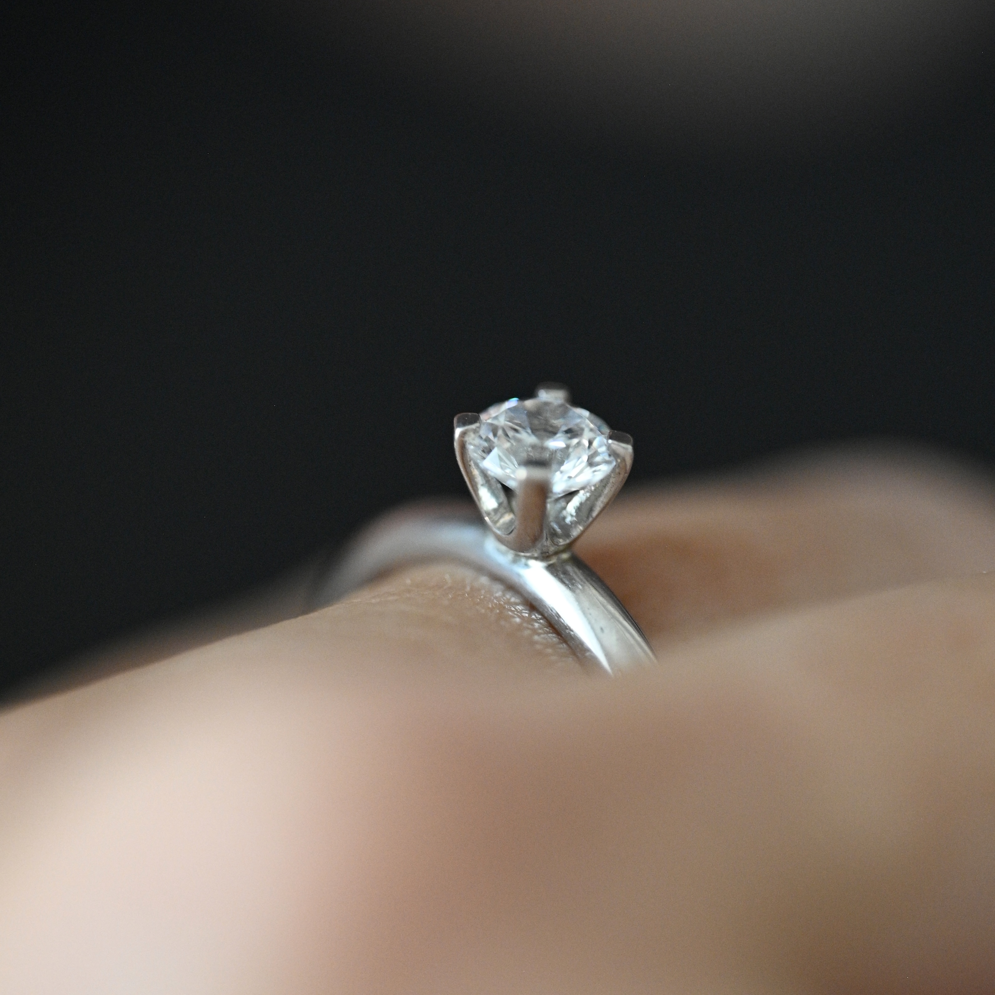 Ring solitär diamant 0,50 ct vitguld 18 karat 