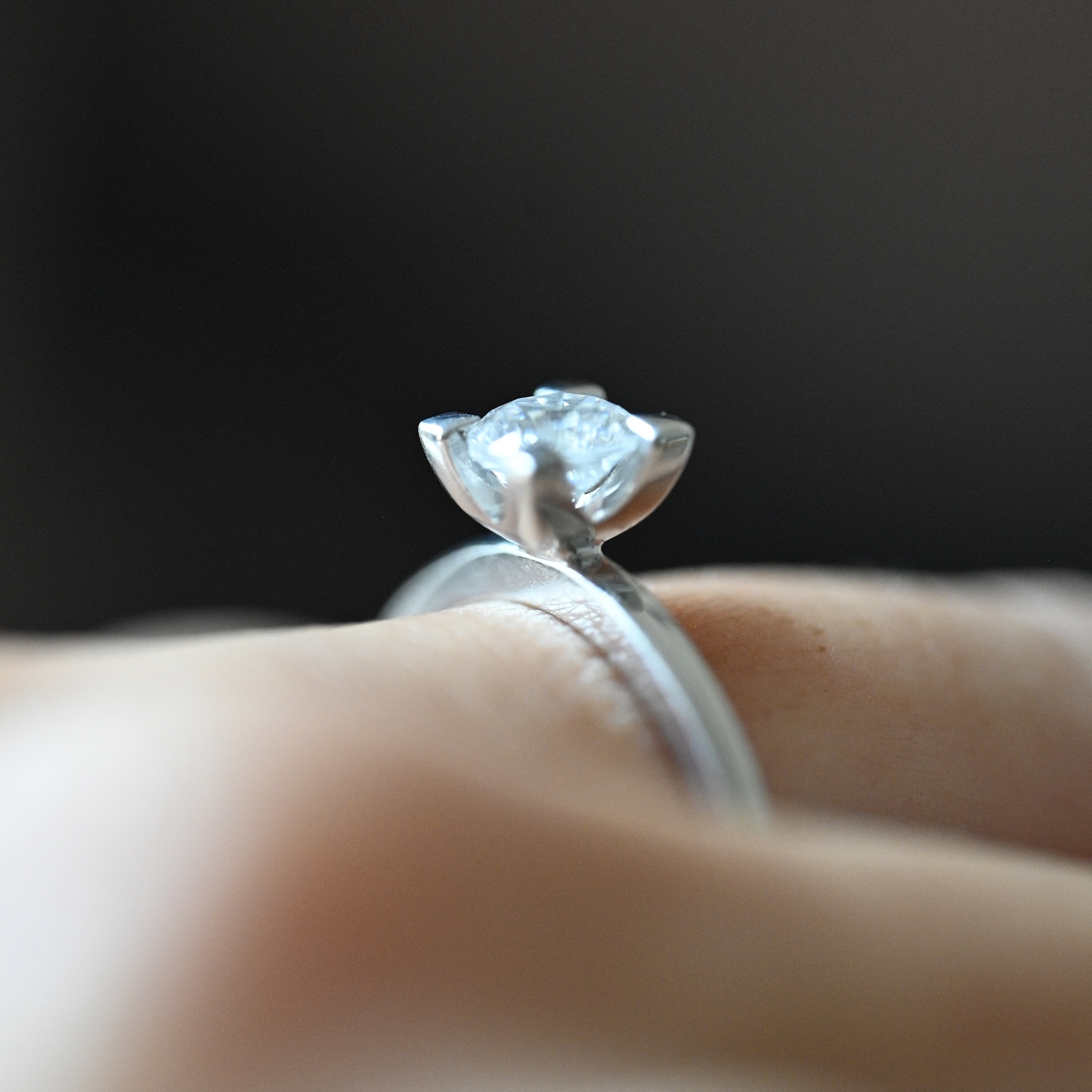 Ring solitär diamant 0,60 vitguld 18 karat  - 4