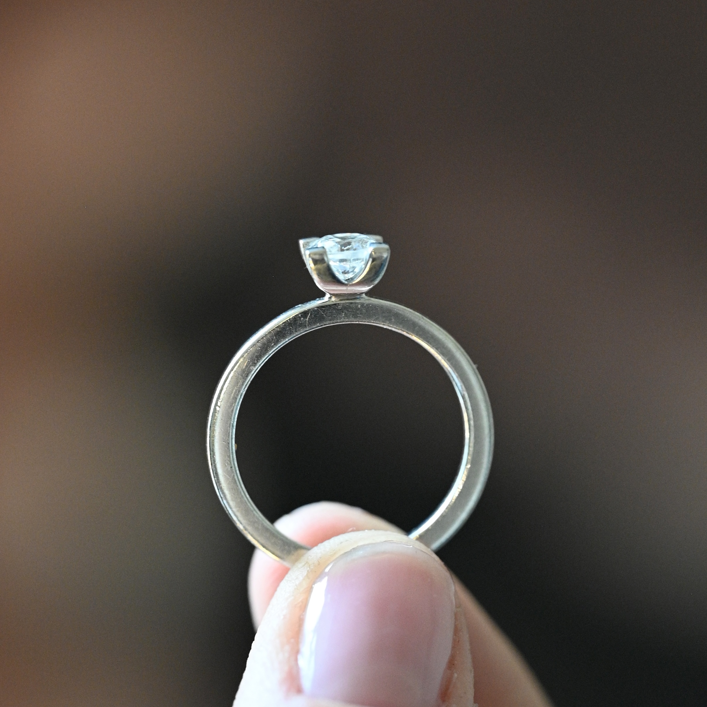 Ring solitär diamant 0,60 vitguld 18 karat 