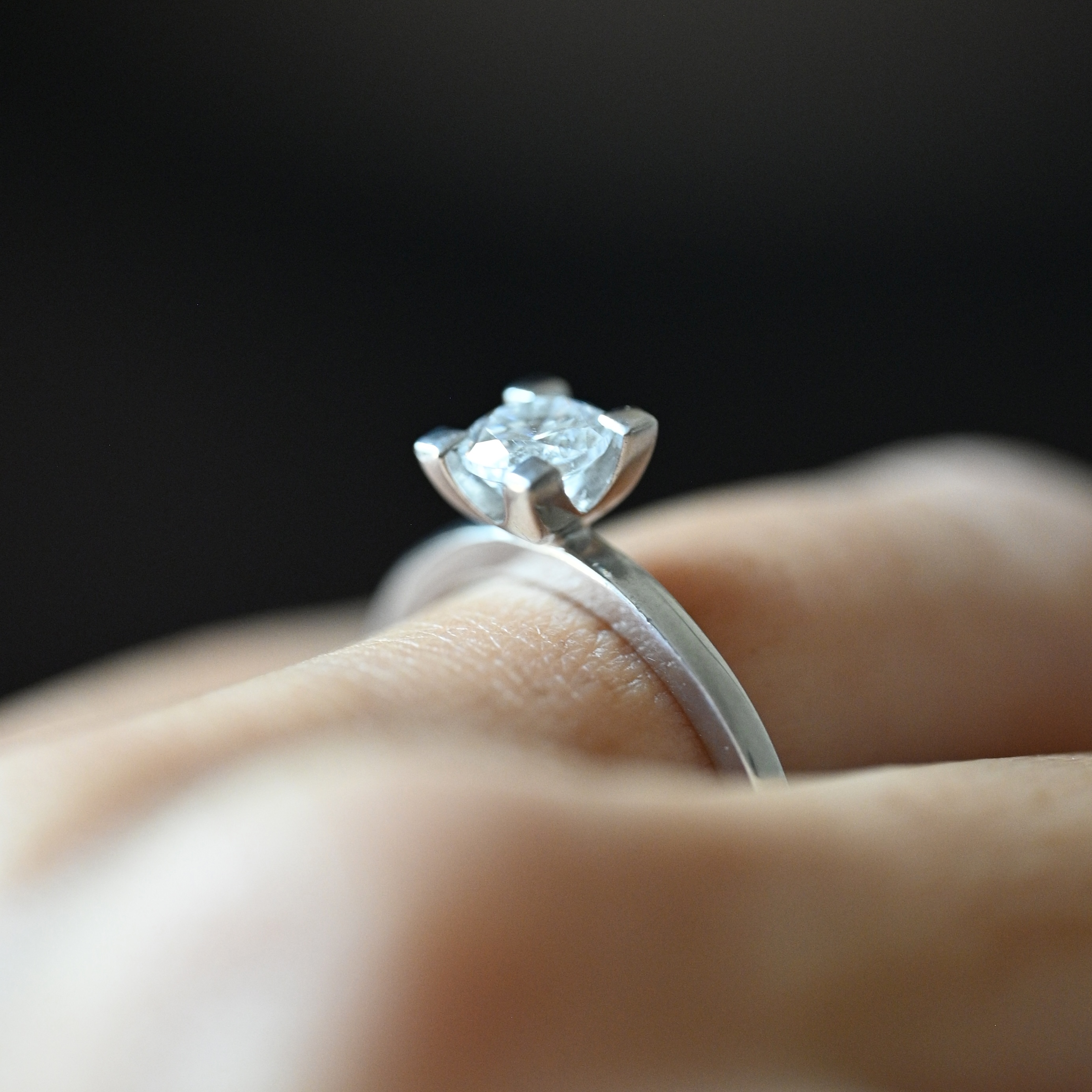 Ring solitär diamant 0,60 vitguld 18 karat 