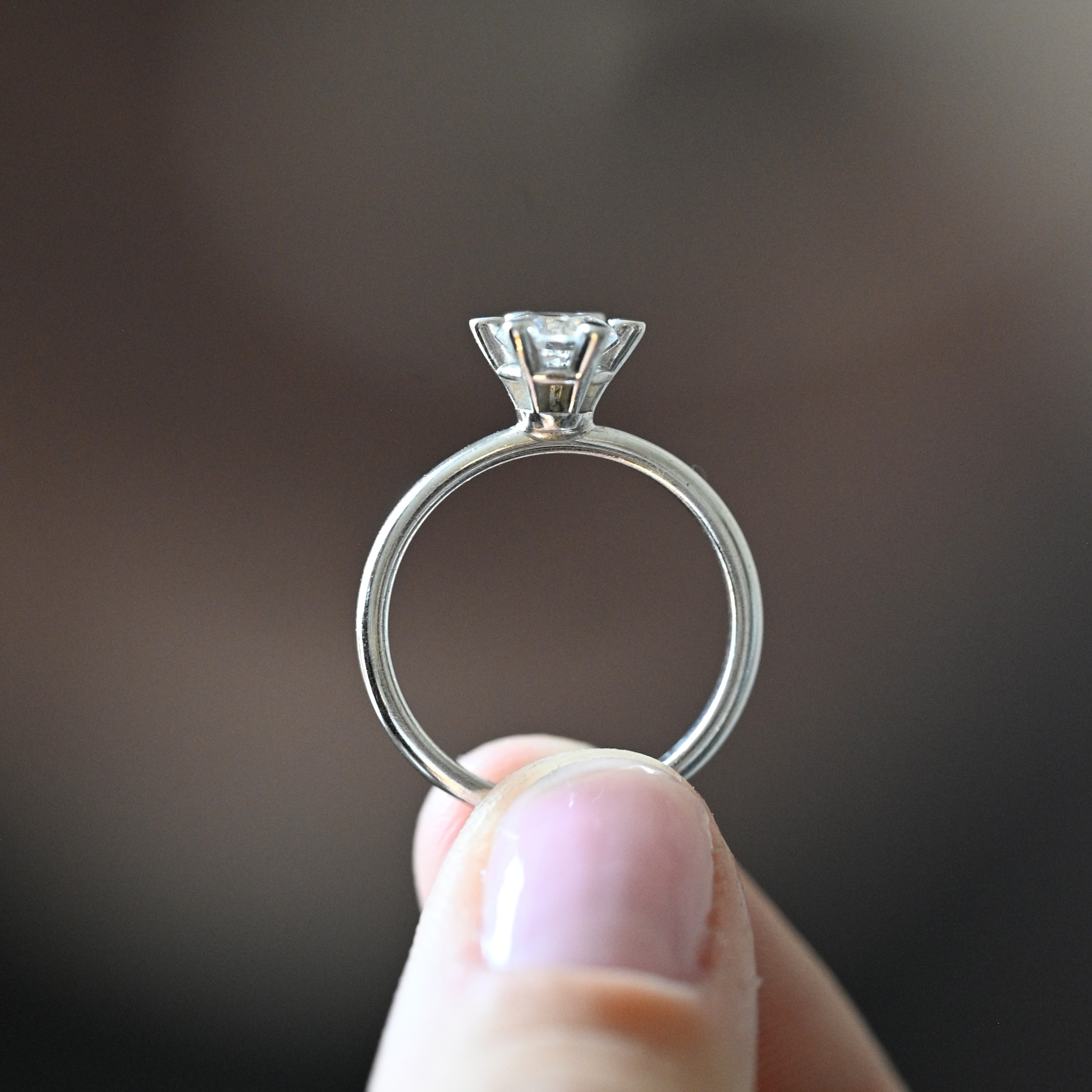 Ring solitär diamant 0,80 ct vitguld 18 karat 