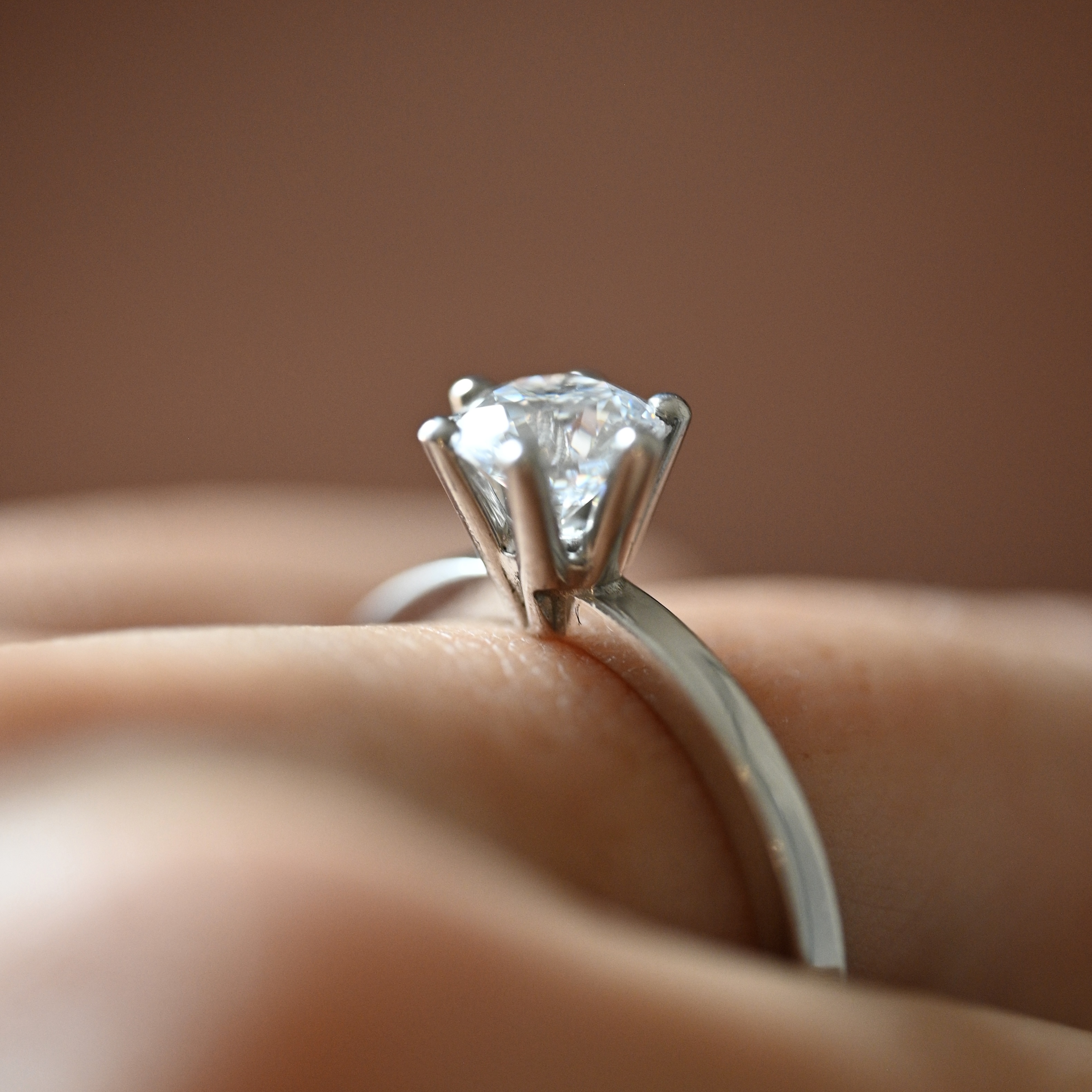 Ring solitär diamant 1,00 ct vitguld 18 karat 