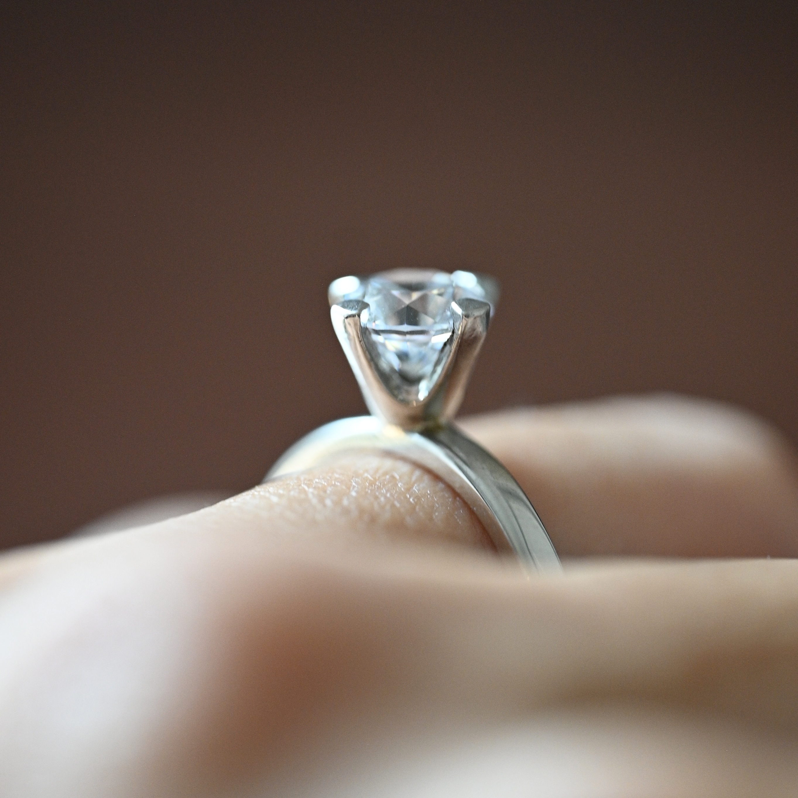Ring solitär diamant 1,25 ct vitguld 18 karat  - 5