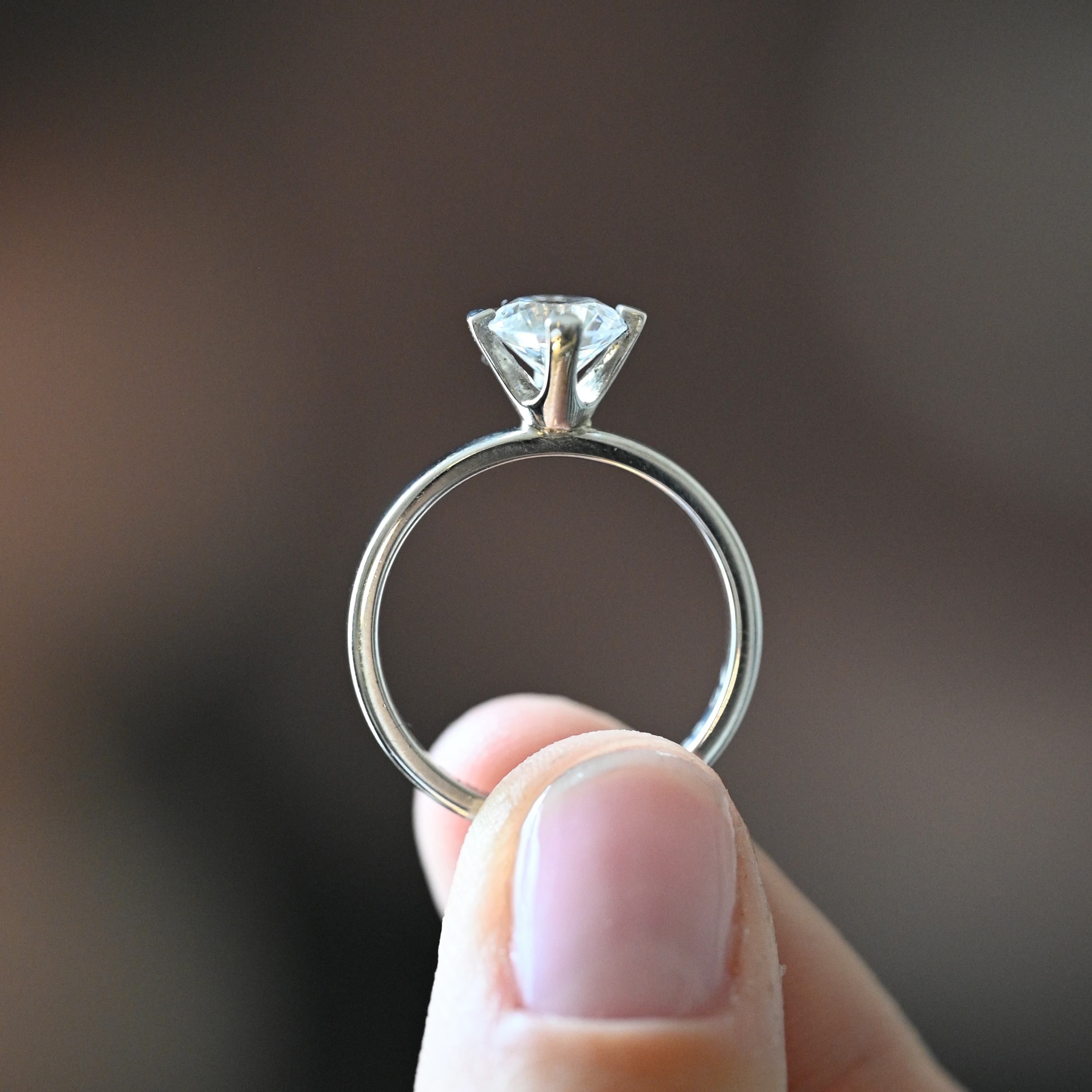 Ring solitär diamant 1,25 ct vitguld 18 karat 