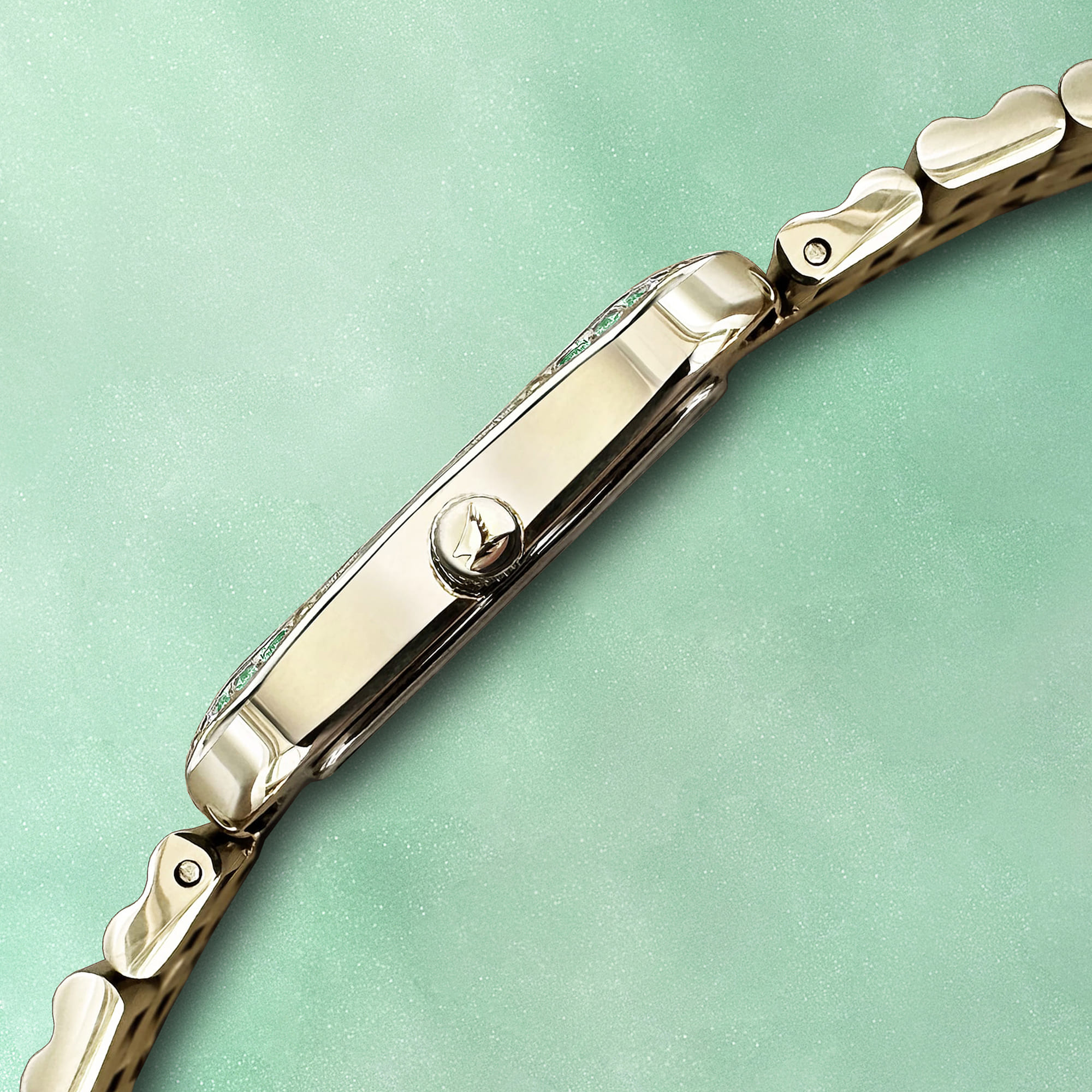 H&B Cronvas, Light Green & Gold - 5