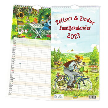 Familjekalender 2027 - Pettson och Findus