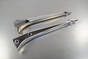 Vindrutestolpar 2" Chop A-Ford 28-29 Polerat Rostfritt 