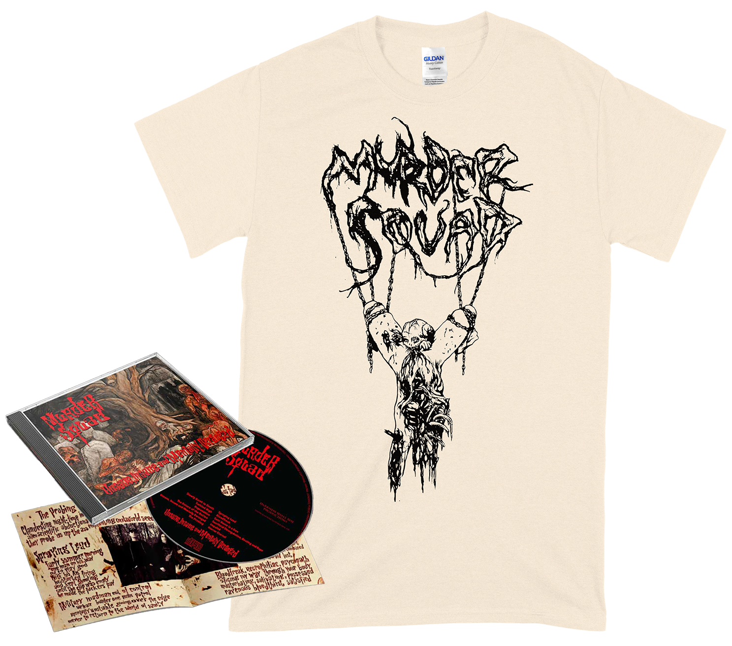 MURDER SQUAD - Unsane, Insane... CD + Hanging Mother T-shirt BUNDLE (PRE-ORDER)