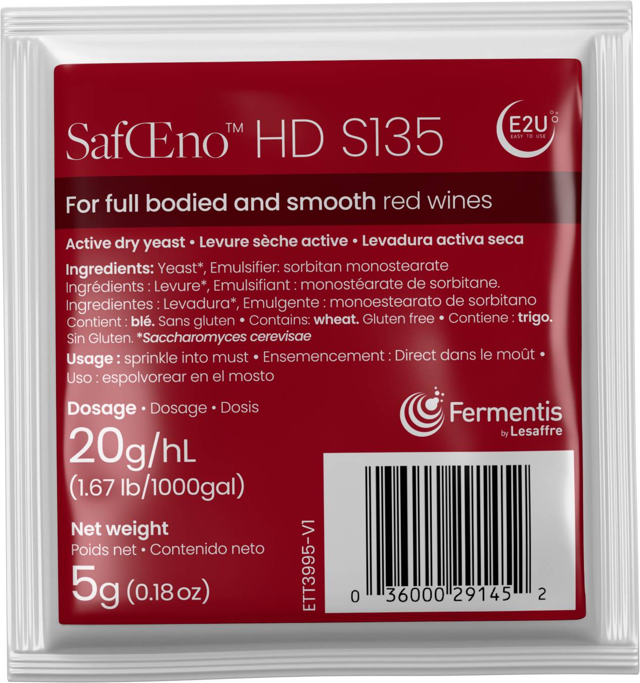 Fermentis SafOeno HD S135, 5 g
