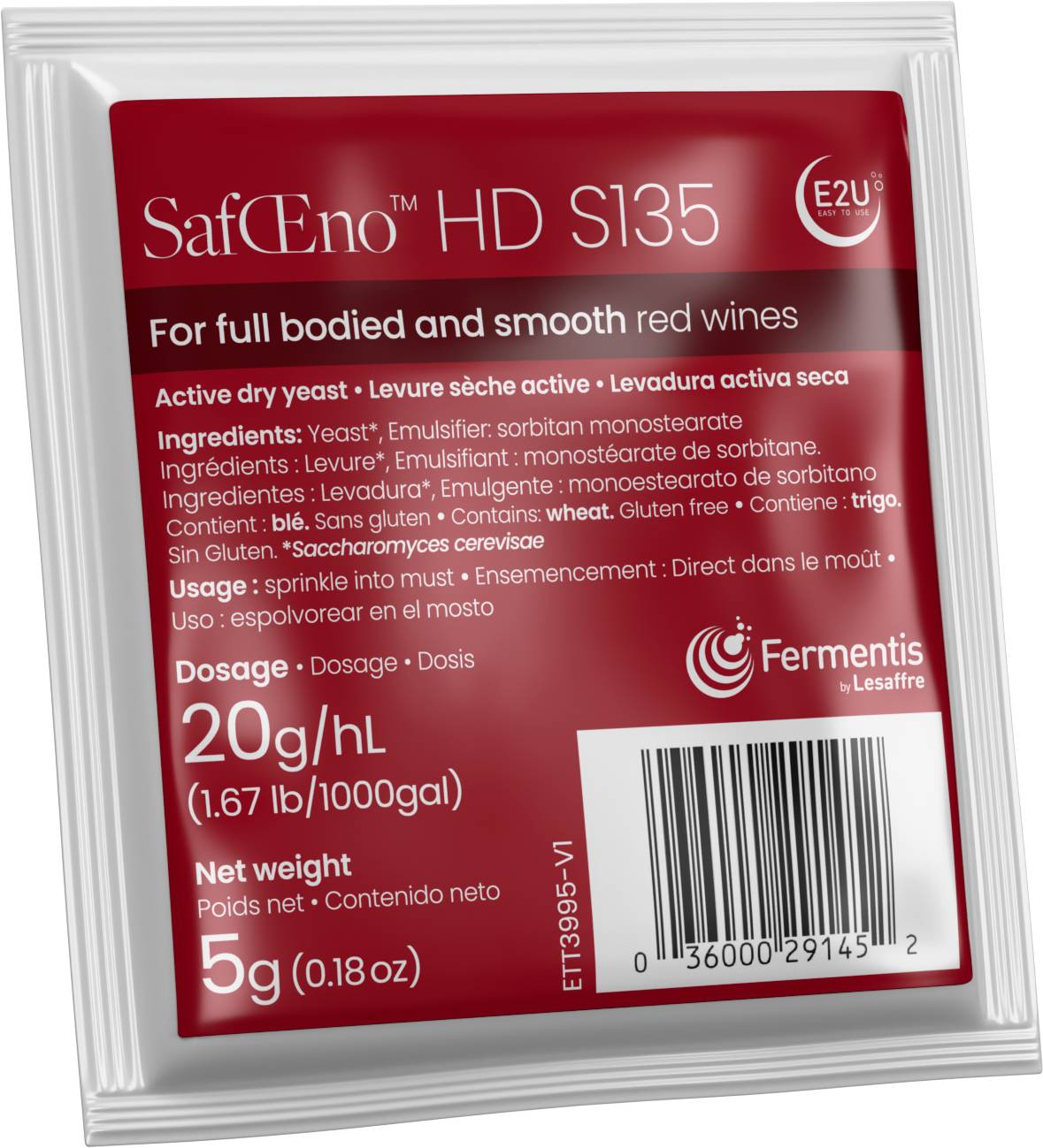 Fermentis SafOeno HD S135, 5 g - 2