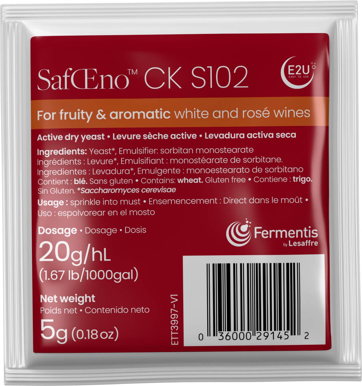 Fermentis SafOeno CK S102, 5 g
