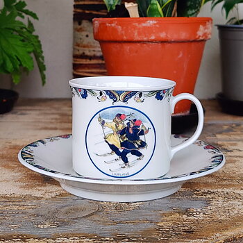 Svenska Landskapsdräkter kaffekopp från Rörstrand