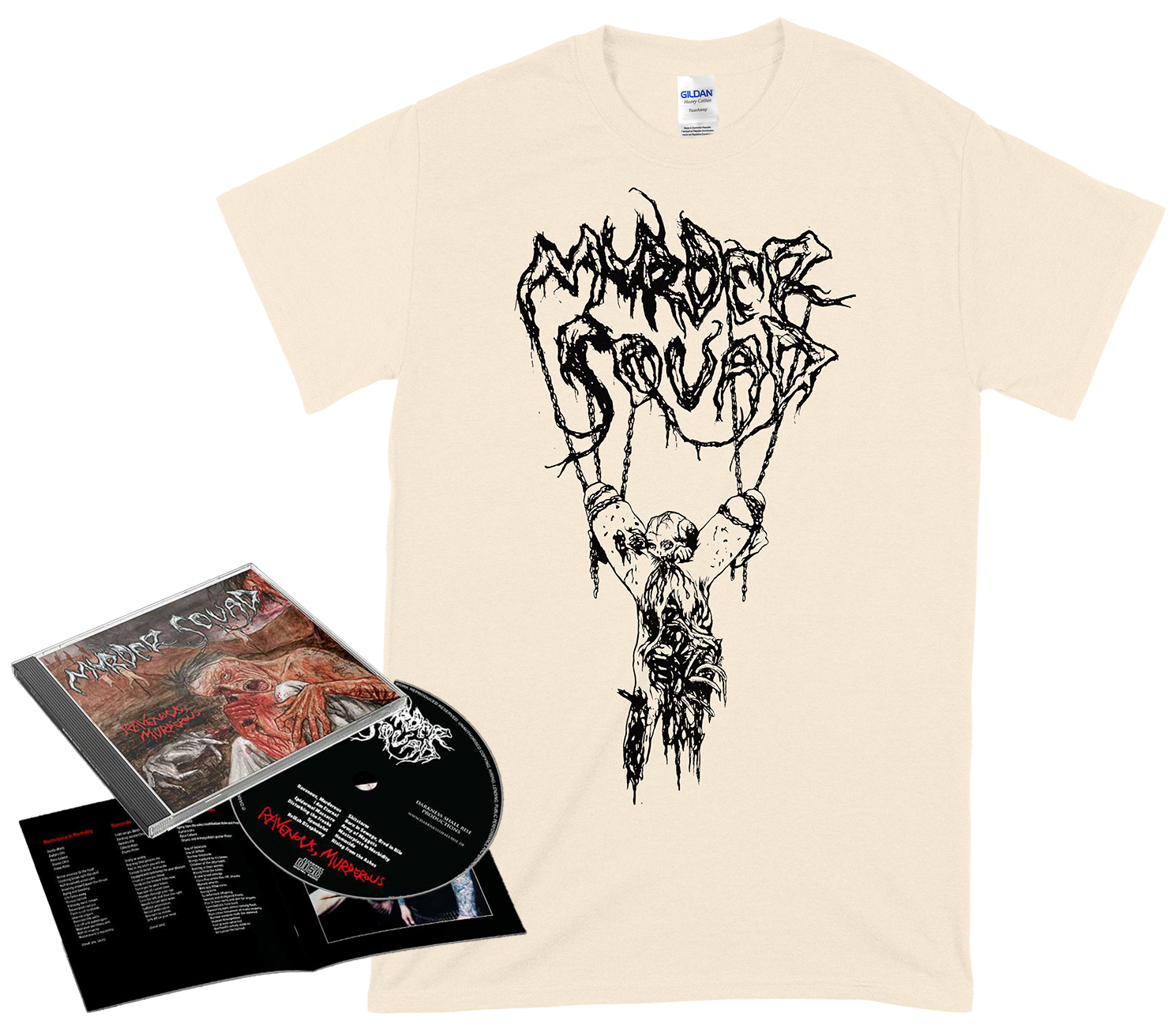 MURDER SQUAD - Ravenous, Murderous CD + Hanging Mother T-shirt BUNDLE (PRE-ORDER)