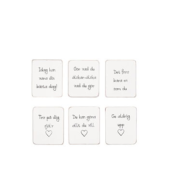 Magnet med text