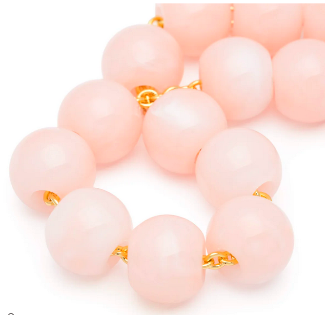 Halsband med små Pärlor Persika Sorbet - 3