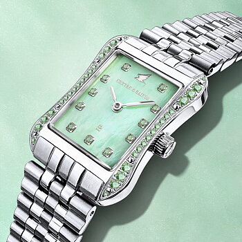 H&B Cronvas, Light Green & Silver
