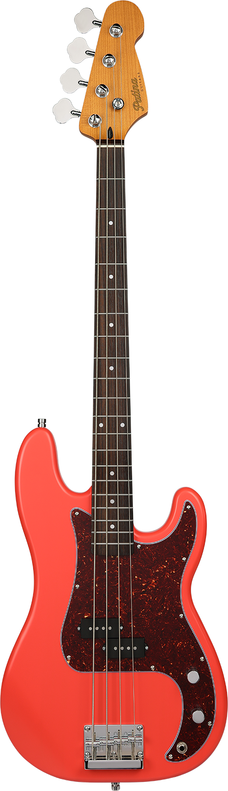 Patina Guitars PPB-3 Bass Fiesta Red