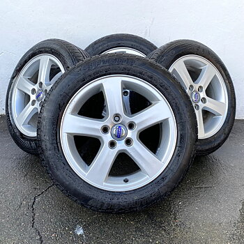 Kompletta Sommarhjul | 16" VOLVO 30672911 | 5x108 7x16 ET49 63.4 + 2 st 205/55 R16 94V Kumho EcoWing ES31 | V44-2020 | 6.5mm | 6.8m + 2 st 205/55 R16 91V Sunfull SF688m | V01-2020 | 6mm | 6mm 