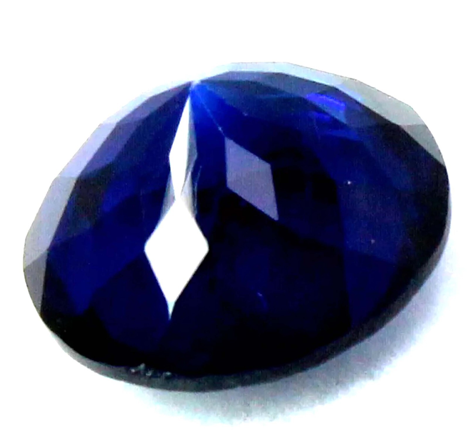 Lyxig 4.2 mm rund naturlig äkta blå safir ifrån Ceylon, Sri Lanka - 2