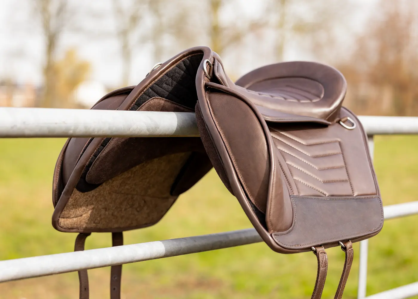 EDIX®  Baroque bareback saddle, leather, brown - 8