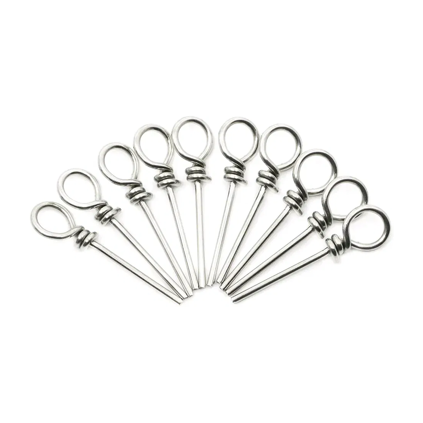 Straight bait spikes from Armada Tackle. Used for pike stingers; the spike is designed to be pushed into the jig to hold the rig and hook in place.