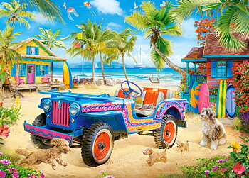 Beach Escape, puslespil med 180 brikker (B-018598)